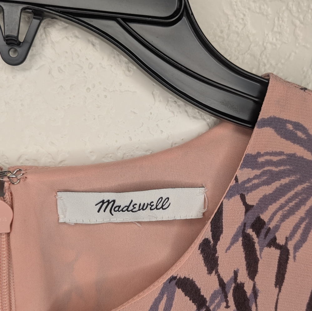 Madewell Silk Tie Sleeve Maxi Dress In Oasis Palms - Picture 8 of 11